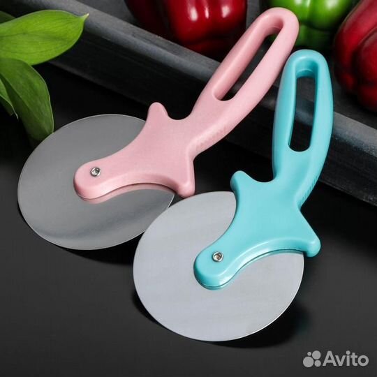 Нож для пиццы и теста Доляна «Комета», 19,5 см, цв