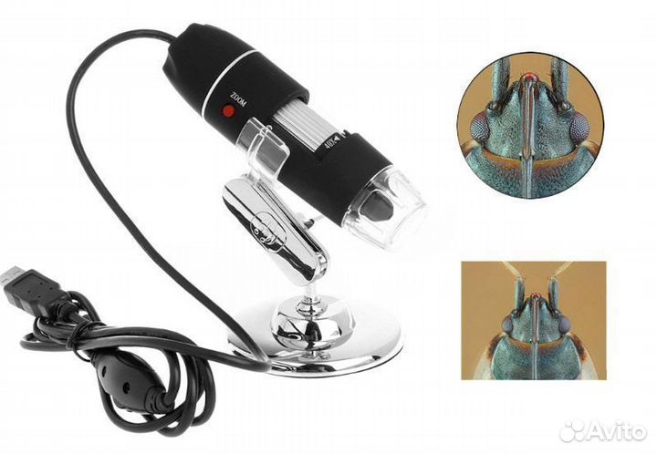Микроскоп цифровой на подставке увеличение 1000Х