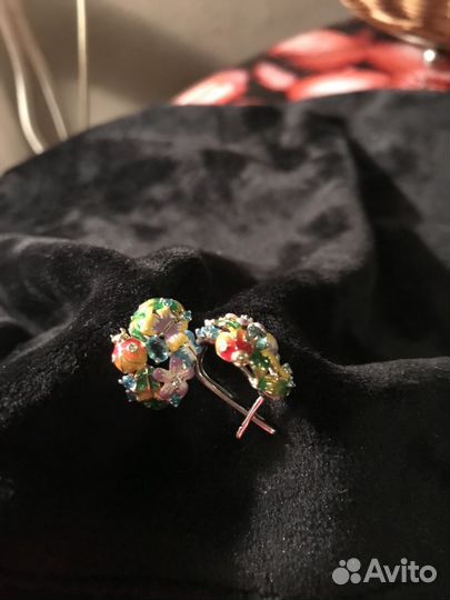 Серьги серебро