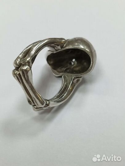 Серебряный комплект 925 череп