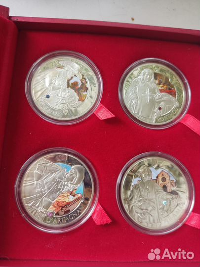 Набор серебряных монет. Мушкетёры