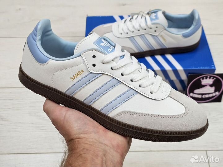 Adidas samba og halo blue