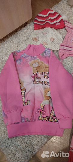 Вещи пакетом на девочку 4-5 лет 110 рост тёплые