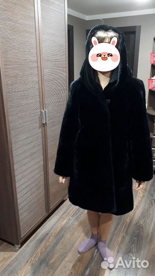 Шуба с капюшоном