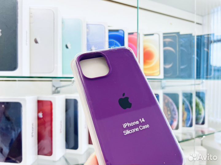 Чехол на iPhone 14, фиолетовый