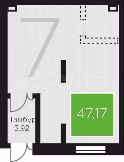 Продам офисное помещение, 47.17 м²