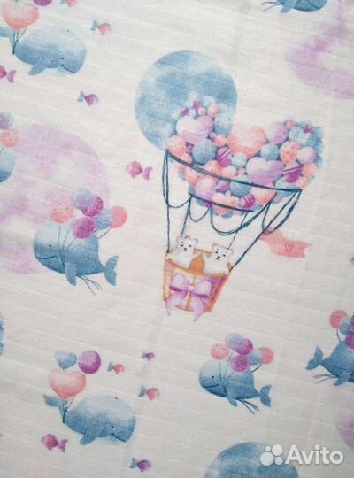 Пеленки муслин двухслойный новые 110 на 110