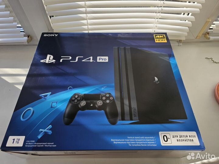 Sony playstation 4 PS4 pro 1tb, черная