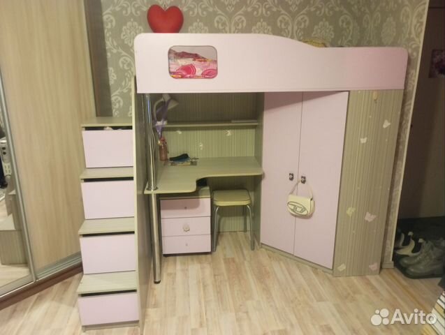 Детский уголок с кроватью, столом, шкафом купить в Челябинске | Личные ...