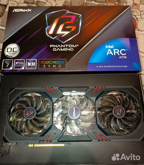 ASRock Intel Arc A770 Phantom Gaming D OC 16 гб