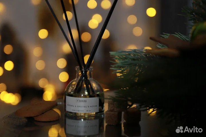 Аромадиффузор с палочками Имбирный домик, 50 мл