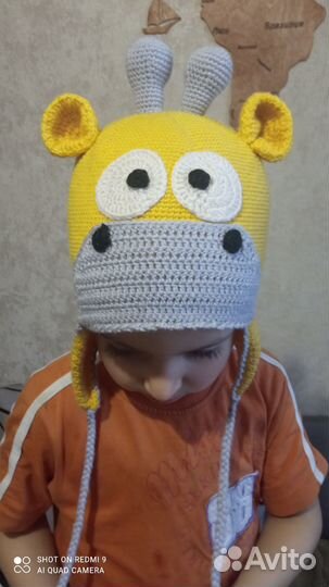 Зверошапочка - Жирафик 50-52 (Ручная работа)