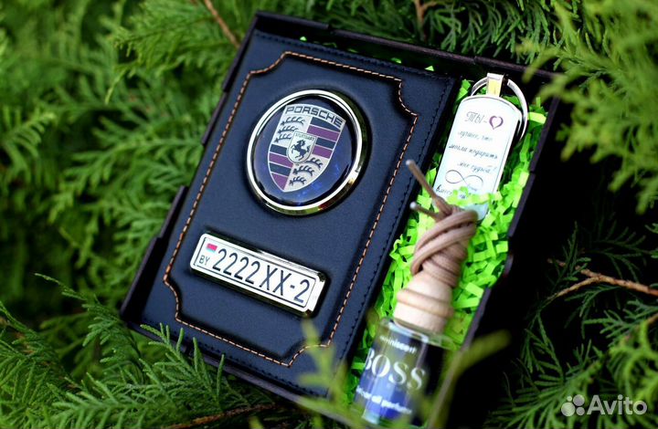 Обложка для автодокументов с лого и номером