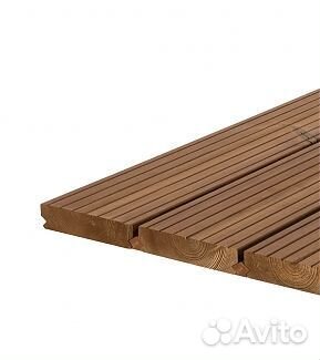 Террасная доска из термососны Рубчик (рифленная)