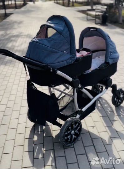 Коляска для двойни bebetto 42 2в 1