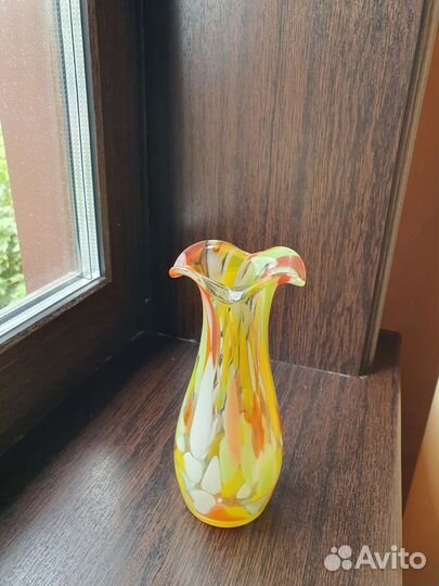 Ваза цветное стекло СССР