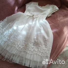 Праздничное белое платье