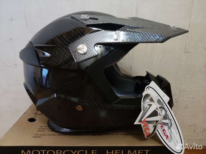 Мотокроссовый шлем Vega Carbon HD210