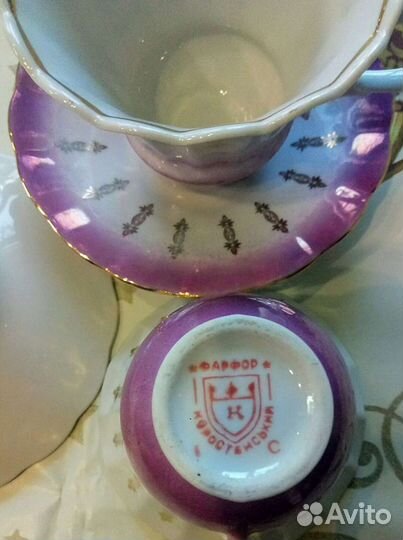 Кофейный набор. Коростенський фарфор