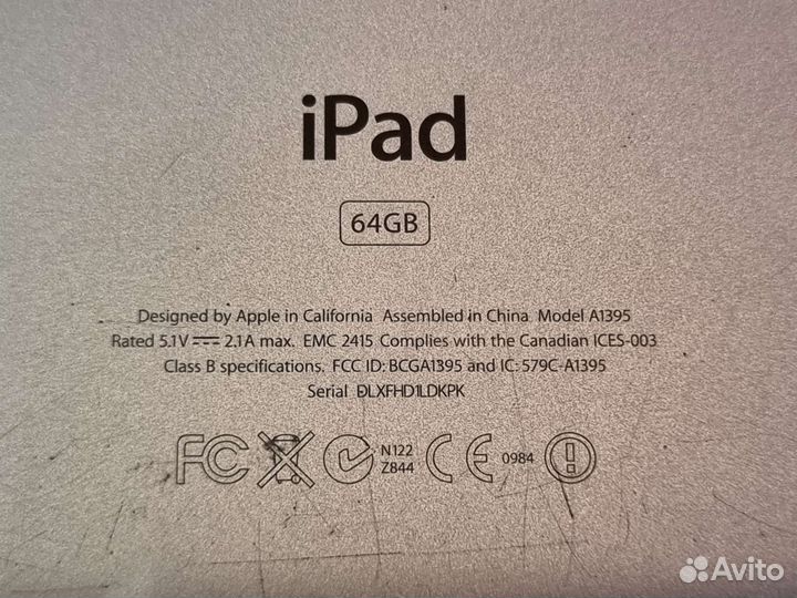 Планшет Apple iPad 2 64gb