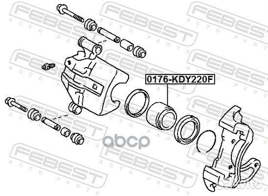 0176KDY220F febest Поршень суппорта тормозного