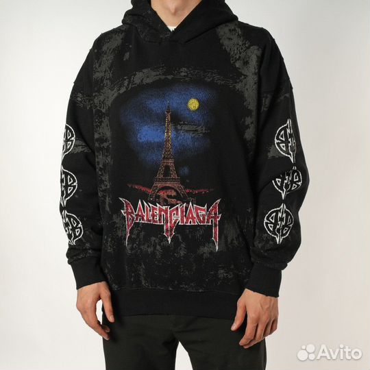 Худи balenciaga paris moon