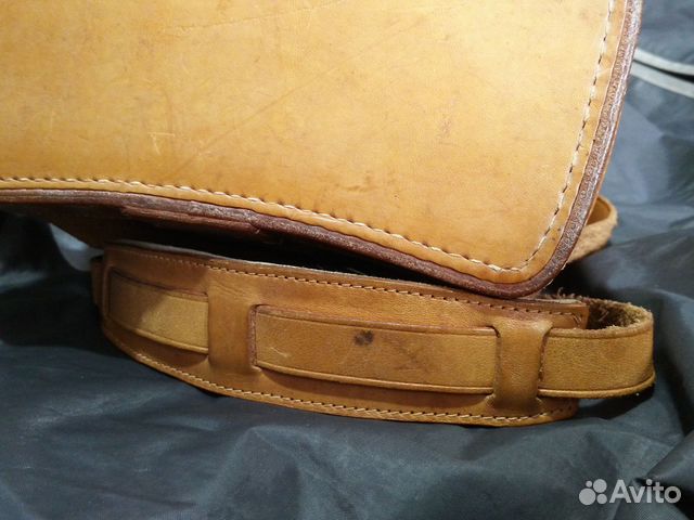 Антикварная кожаная сумка. Германия
