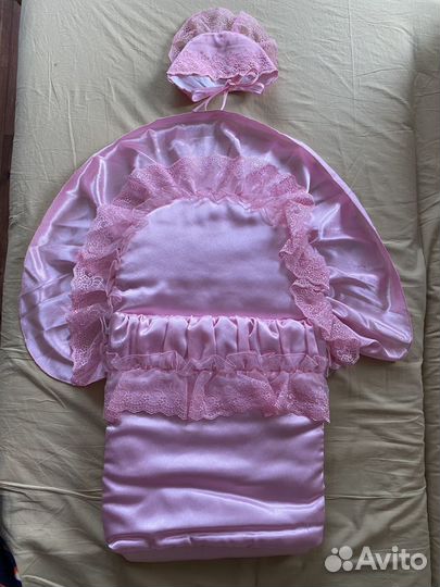 Конверт для девочки на выписку