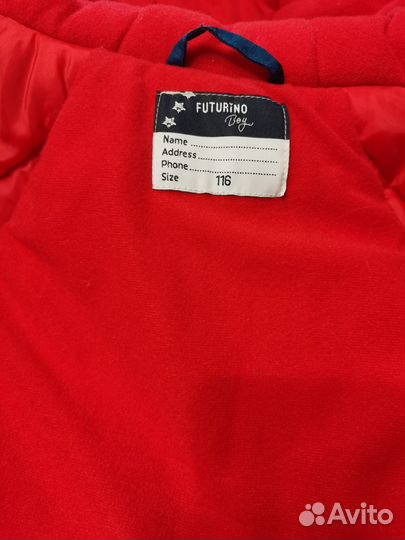 Зимняя куртка рот 116 см