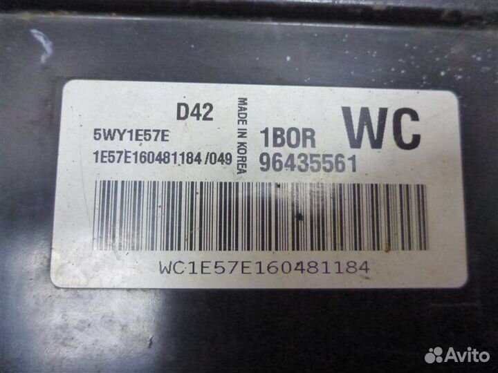 Блок управления двс Chevrolet Aveo T250 B12S1 2006
