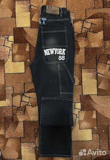 Джинсы женские широкие 46 размер