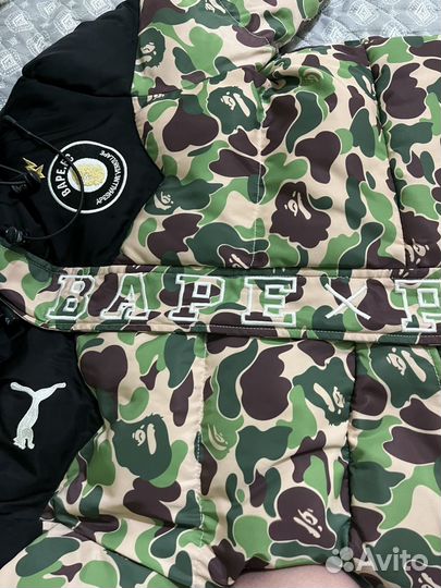 Теплая куртка Bape x puma