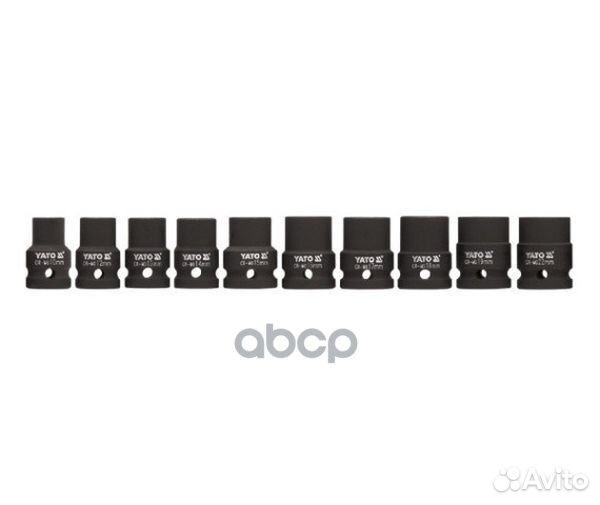 Набор головок ударных торцевых 1/2, 10 пр: 10