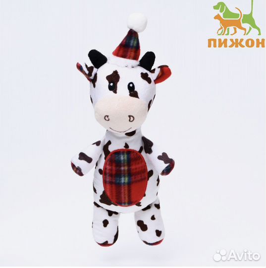 Мягкие игрушки для собак, новогодняя серия, в асс