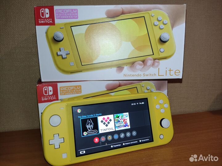 Новая Nintendo switch lite прошитая picofly