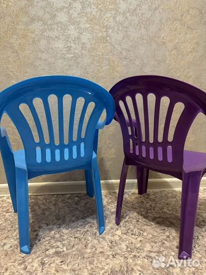 Стул кресло пластик садовый детский