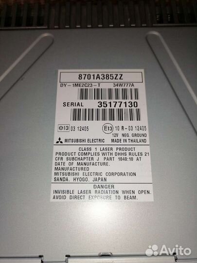 Магнитола mitsubishi l200 pajero sport