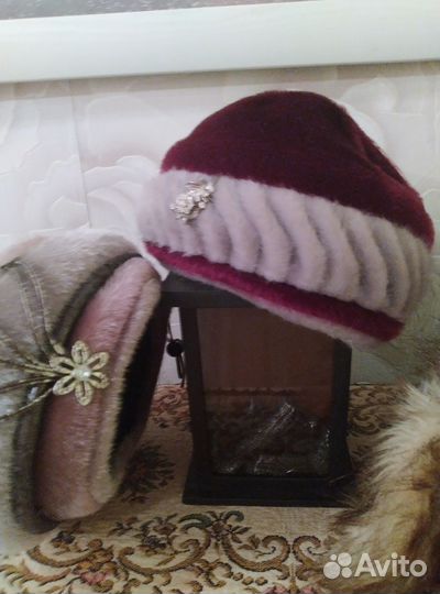 Шапка зимняя меховая женская