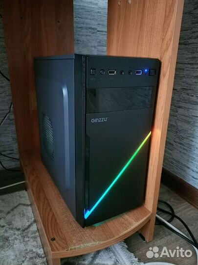 Игровой компьютер ryzen 5 1600x/msi gtx 1050 ti