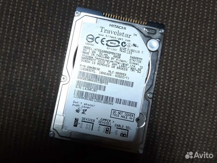 HDD120Gb Toshiba IDE для ноутбука