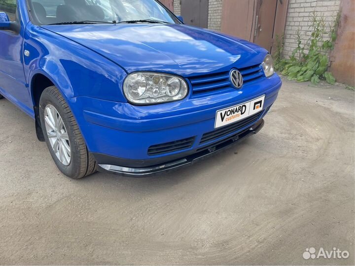 Сплиттер под передний бампер VW Golf 4