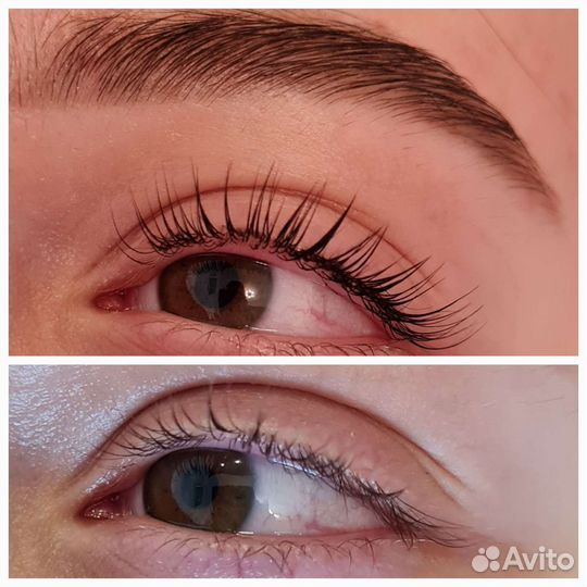 Ламинирование и ботокс ресниц оформление бровей