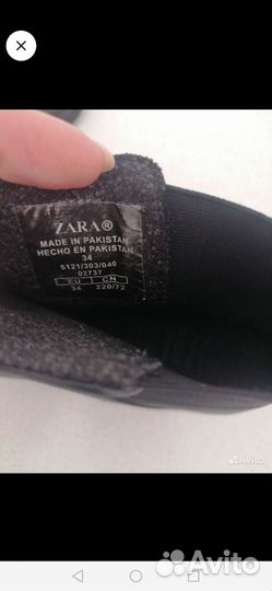 Сапожки, ботинки для мальчика zara 34 размер