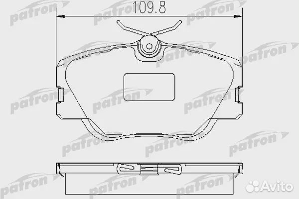 Patron PBP415 Колодки торм. перед. Patron (PBP415)