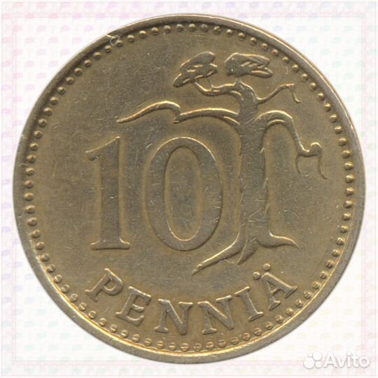 10 пенни 1971 Финляндия
