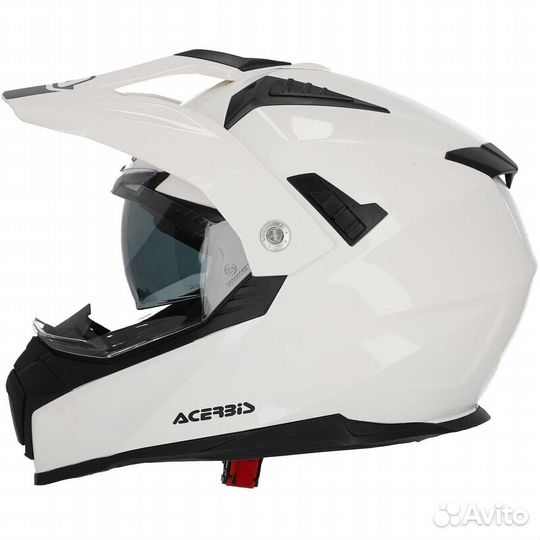 Acerbis flip FS-606 White Adventure Integral Motorcycle Мотошлем