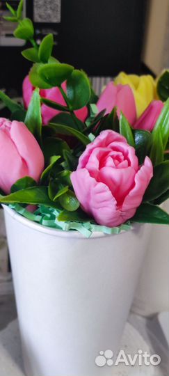 Букетик из мыла