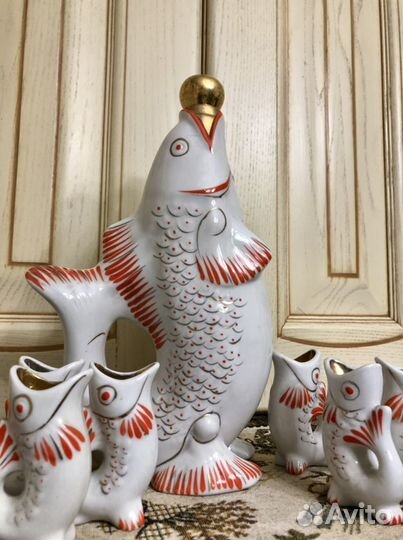 Штоф Рыбка гфз, набор из СССР