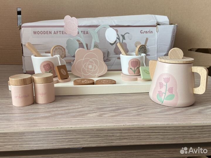 Чайный набор деревянный игрушка