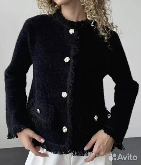 Жакет твидовый